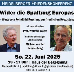 NDS-GK Heildelberg: Einladung zur Heidelberger Friedenskonferenz